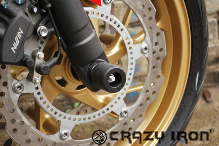 CRAZY IRON Слайдеры HONDA CB650F, CBR650F `14- в ось переднего колеса