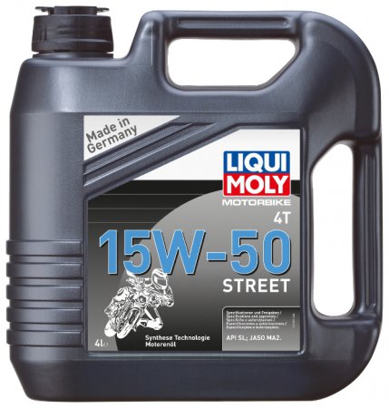 Масло моторное Liqui Moly Motorbike 4T Street 15W50 4л