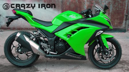 CRAZY IRON Слайдеры KAWASAKI Ninja 300R от `13-