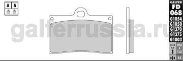 Тормозная колодка FD068G1054