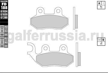 Тормозная колодка FD188G1651