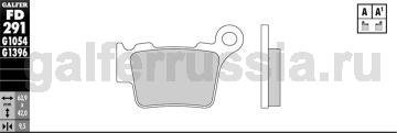 Тормозная колодка FD291G1396
