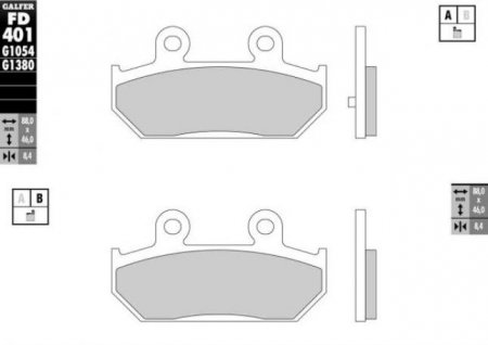 Тормозная колодка FD401G1054