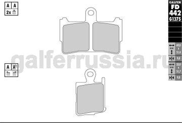 Тормозная колодка FD442G1375