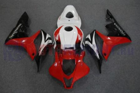 Комплект пластика для мотоцикла Honda CBR 600 RR 2007-2008 Красно-Черно-Белый