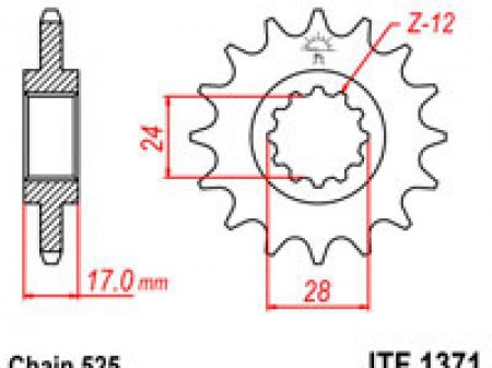 Звезда передняя JT Sprockets JTF 1371.15