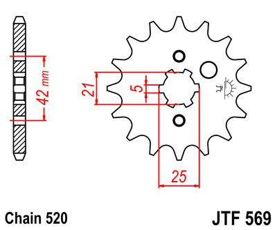 Звезда передняя JT Sprockets JTF 569.14