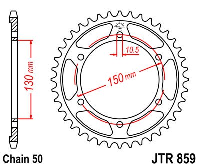 Звезда задняя JT Sprockets JTR 1493.41