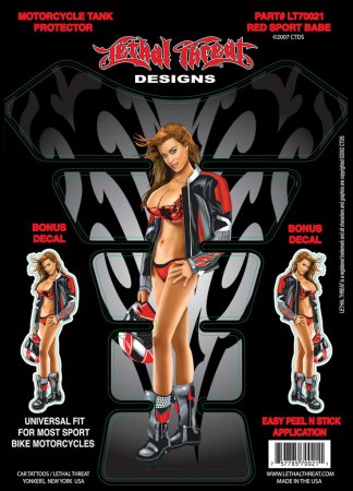 Наклейка на бак LETHAL THREAT RED SPORT BABE