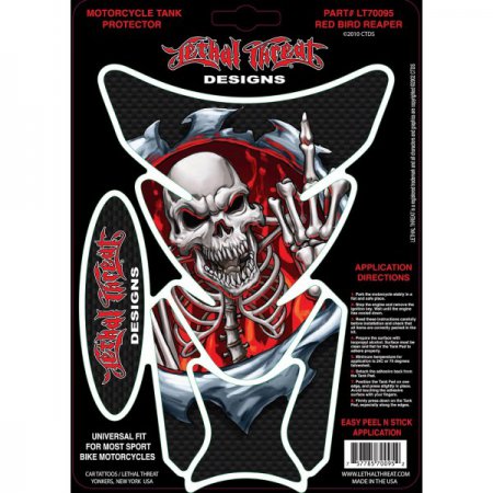Наклейка на бак LETHAL THREAT RED BIRD REAPER