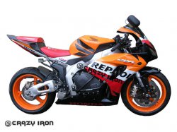 CRAZY IRON Дуги HONDA CBR1000RR `04-`07 + Слайдеры на дуги