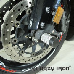 CRAZY IRON Пеги в ось переднего колеса HONDA CBR1000RR `06-`07