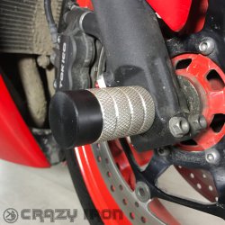 CRAZY IRON Пеги в ось переднего колеса HONDA CBR1000RR `08-`16
