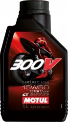 Масло моторное MOTUL 300 V 4T Factory Line 15W-50 100% Double Ester 1л