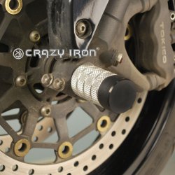 CRAZY IRON Пеги в ось переднего колеса HONDA CBR600RR`07-`12