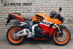 CRAZY IRON Дуги HONDA CBR600RR (без ABS) от `13- + Слайдеры на дуги
