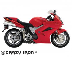 CRAZY IRON Слайдеры HONDA VFR800 `02-`09 передние на шпильке