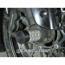CRAZY IRON Пеги в ось переднего колеса SUZUKI GSXR1000 `05-`08