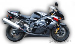 CRAZY IRON Дуги SUZUKI GSXR1000 `03-`04 + Слайдеры на дуги