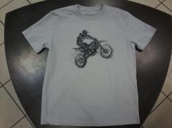 Футболка SZ Motocross серая, размер S
