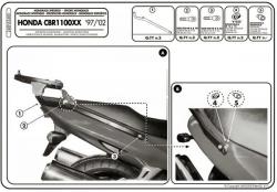 Крепёж Monorack для площадки под кофр Honda CBR1100XX Blackbird 97/02