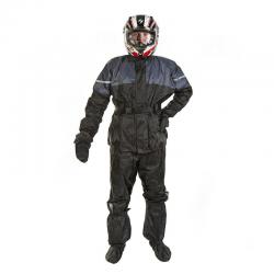 Мотодождевик PROUD TO RIDE  (куртка+брюки+бахилы+перчатки), цвет Черный/Серый, Размер 2XL