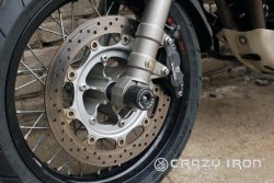 CRAZY IRON Слайдеры YAMAHA XT660X, XT660R в ось переднего колеса