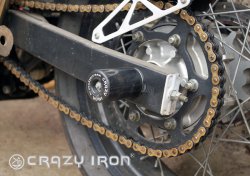 CRAZY IRON Слайдеры YAMAHA XT660X, XT660R в ось заднего колеса