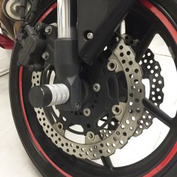 CRAZY IRON Пеги в ось переднего колеса KAWASAKI Z750 `07-`12