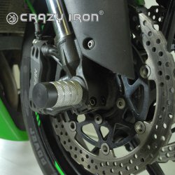 CRAZY IRON Пеги в ось переднего колеса KAWASAKI ZX6R `07-`08