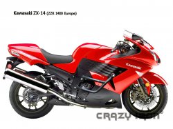 CRAZY IRON Дуги KAWASAKI ZX-14 / ZZR1400 `06-`11