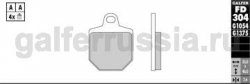 Тормозная колодка FD304G1054