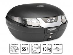 Кофр центральный GIVI E55 MAXIA 3NT LUXE (черный)