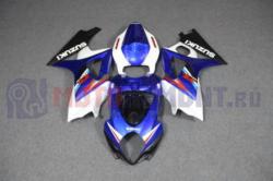 Комплект пластика для мотоцикла Suzuki GSX-R1000 2007-2008 Бело-Синий