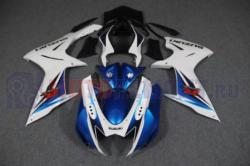 Комплект пластика для мотоцикла Suzuki GSX-R600/750 2011-2013 Сине-Белый2