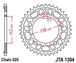 Звезда задняя JT Sprockets JTA 1304.47