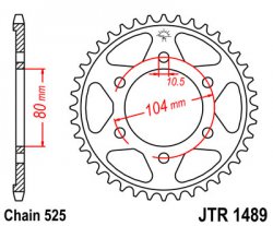 Звезда задняя JT Sprockets JTR 1489.40