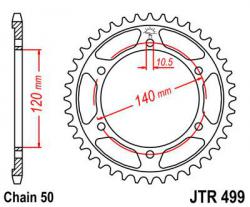 Звезда задняя JT Sprockets JTR 499.40