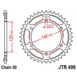 Звезда задняя JT Sprockets JTR 499.48