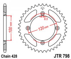 Звезда задняя JT Sprockets JTR 798.47