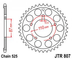 Звезда задняя JT Sprockets JTR 807.44