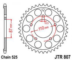 Звезда задняя JT Sprockets JTR 807.45